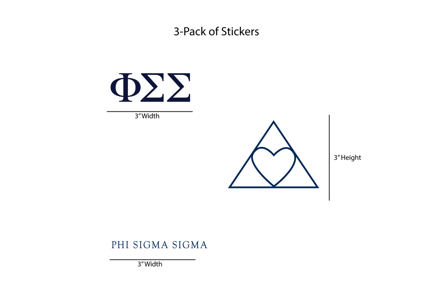 Phi Sigma Sigma Stickers