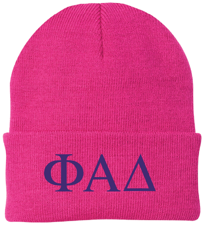 Phi Alpha Delta Lettered Beanies