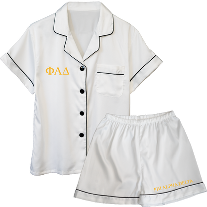 Phi Alpha Delta Embroidered Ladies' Pajama Sets