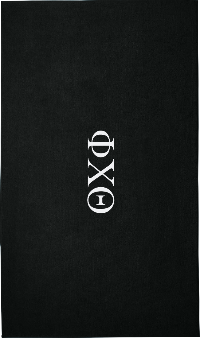 Phi Chi Theta Lettered Beach Towels