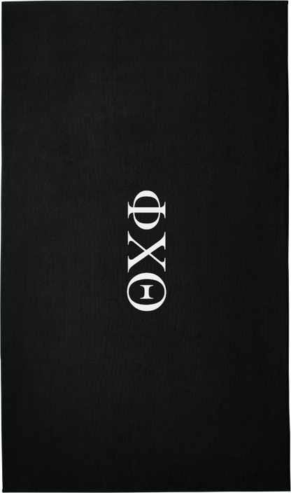 Phi Chi Theta Lettered Beach Towels