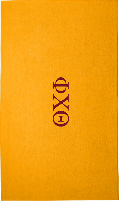 Phi Chi Theta Lettered Beach Towels