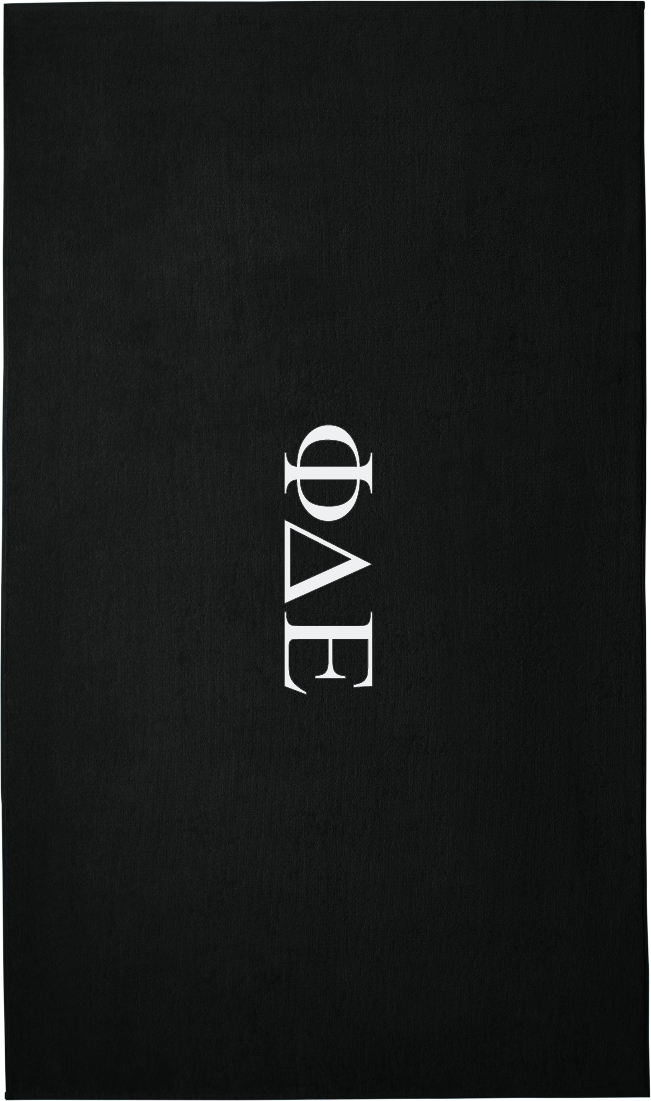 Phi Delta Epsilon Lettered Beach Towels