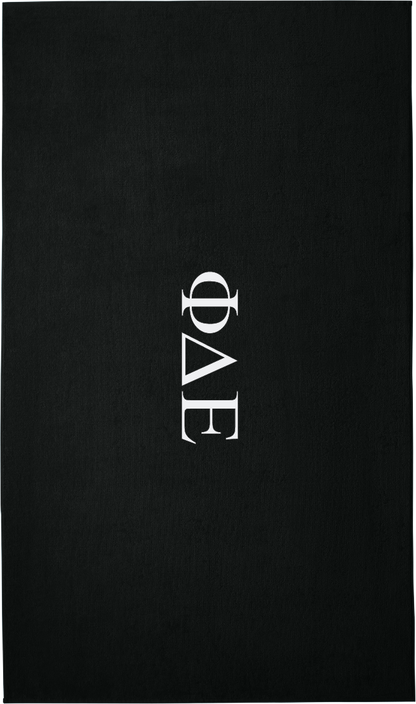 Phi Delta Epsilon Lettered Beach Towels