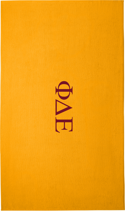 Phi Delta Epsilon Lettered Beach Towels