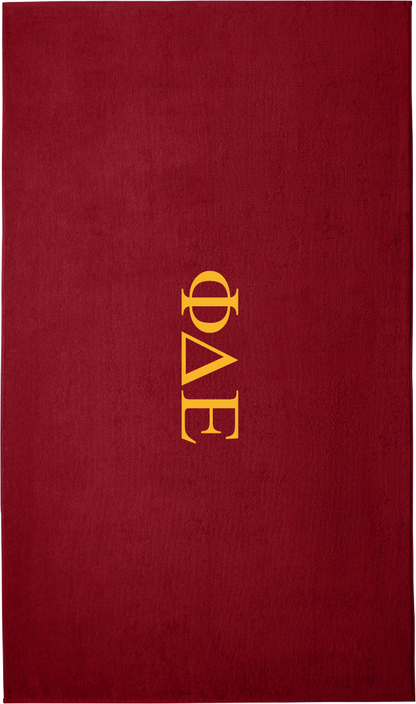 Phi Delta Epsilon Lettered Beach Towels