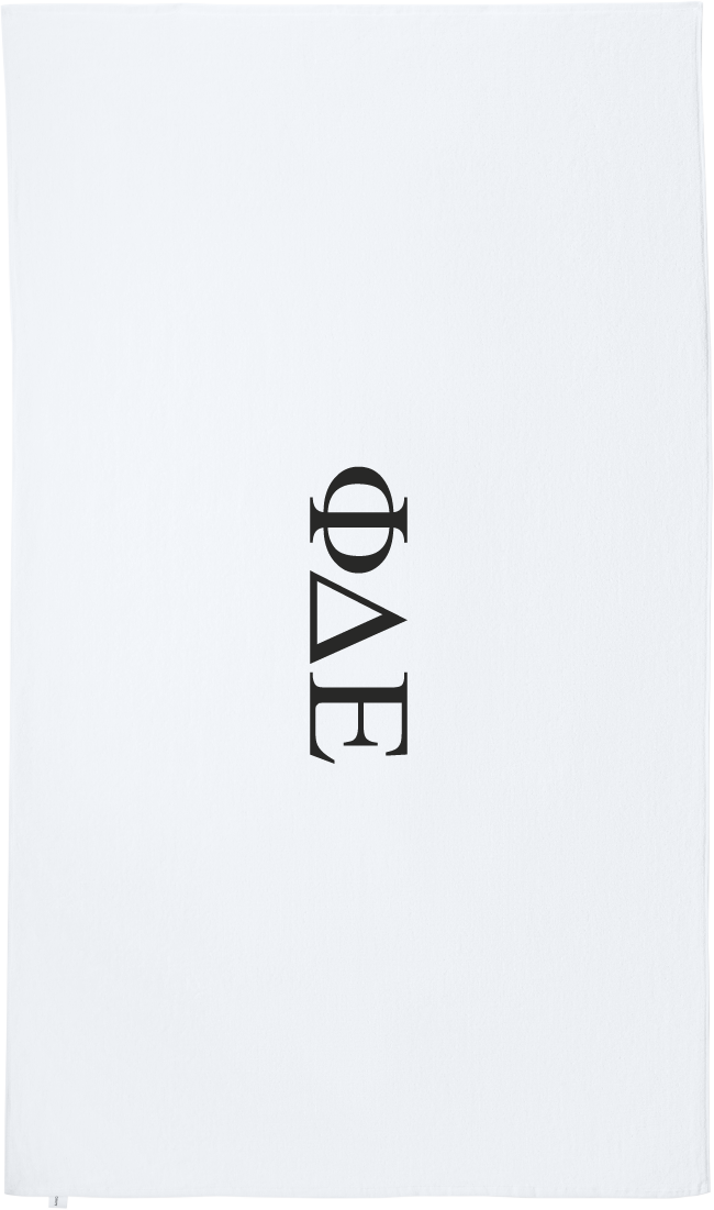Phi Delta Epsilon Lettered Beach Towels
