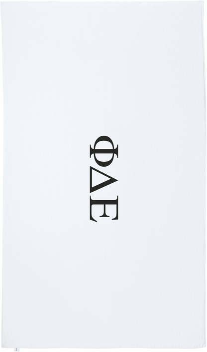 Phi Delta Epsilon Lettered Beach Towels