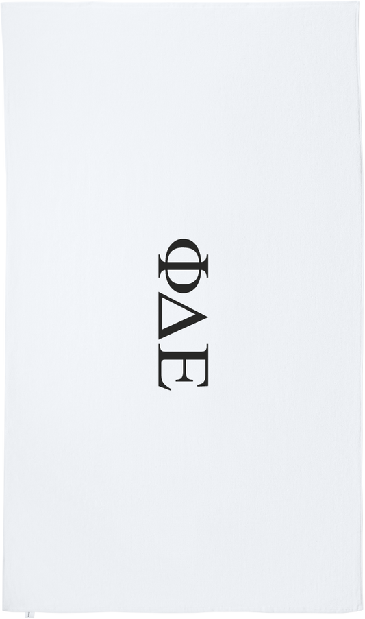 Phi Delta Epsilon Lettered Beach Towels
