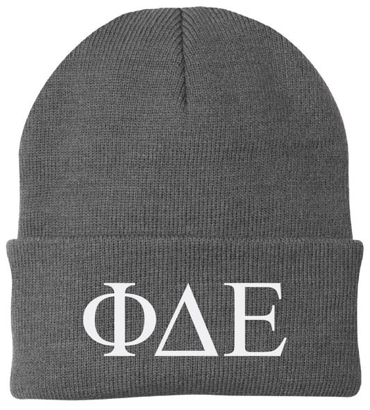 Phi Delta Epsilon Lettered Beanies