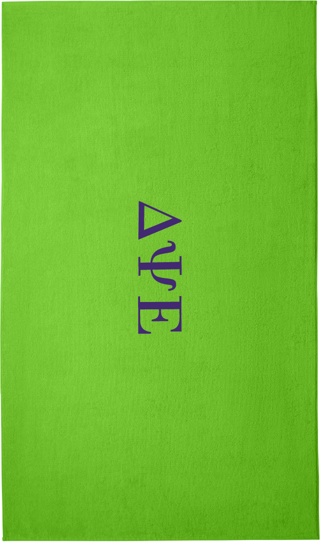 Delta Psi Epsilon Lettered Beach Towels