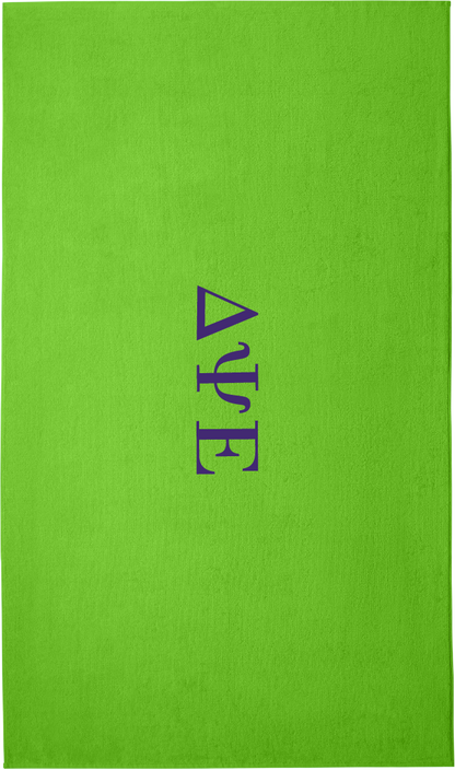 Delta Psi Epsilon Lettered Beach Towels