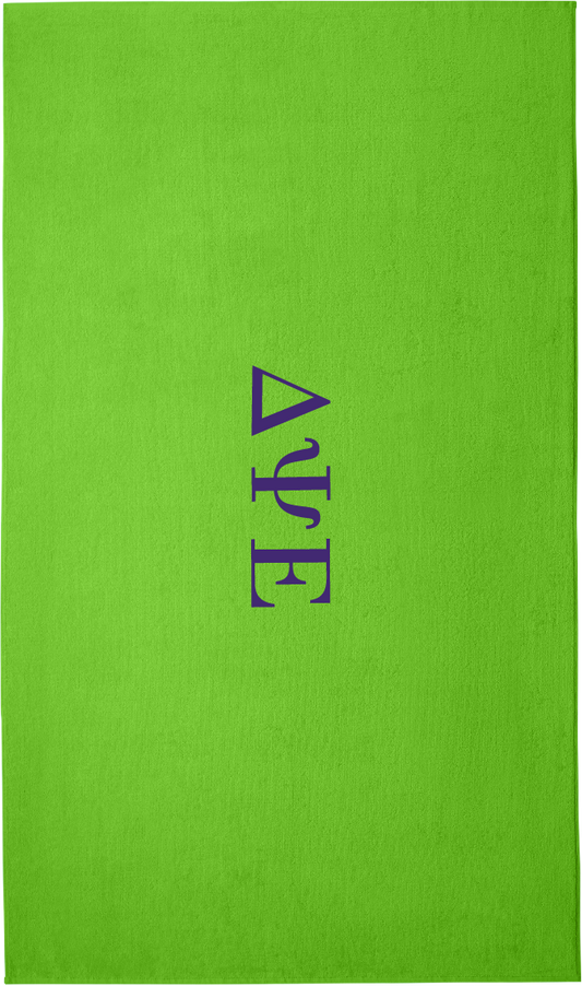 Delta Psi Epsilon Lettered Beach Towels
