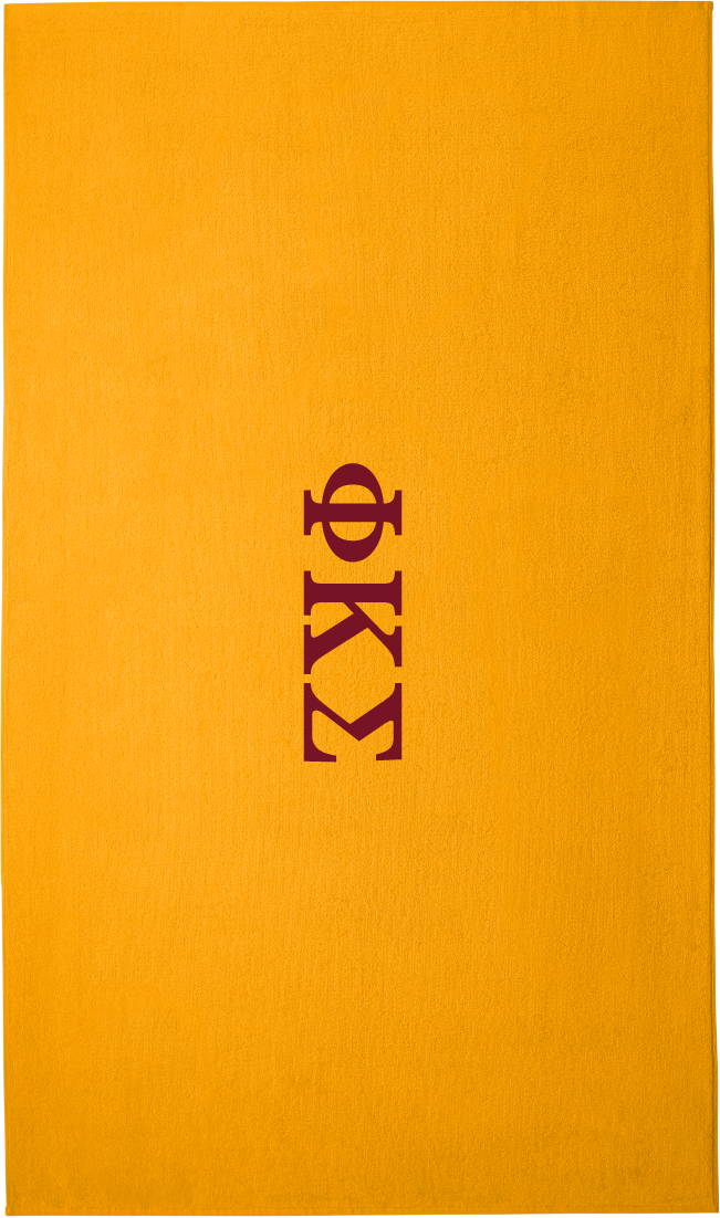 Phi Kappa Sigma Lettered Beach Towels