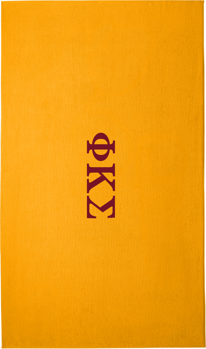Phi Kappa Sigma Lettered Beach Towels