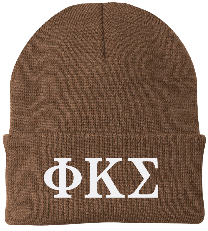 Phi Kappa Sigma Lettered Beanies