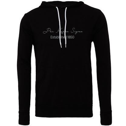 Phi Kappa Sigma Embroidered Scripted Name Hooded Sweatshirts