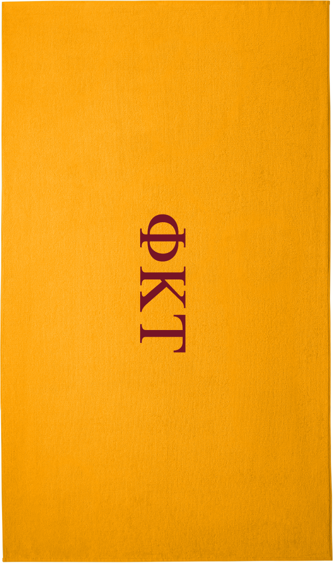 Phi Kappa Tau Lettered Beach Towels