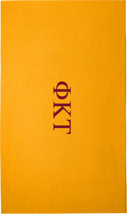 Phi Kappa Tau Lettered Beach Towels