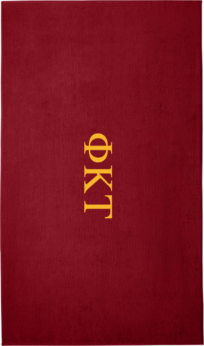 Phi Kappa Tau Lettered Beach Towels
