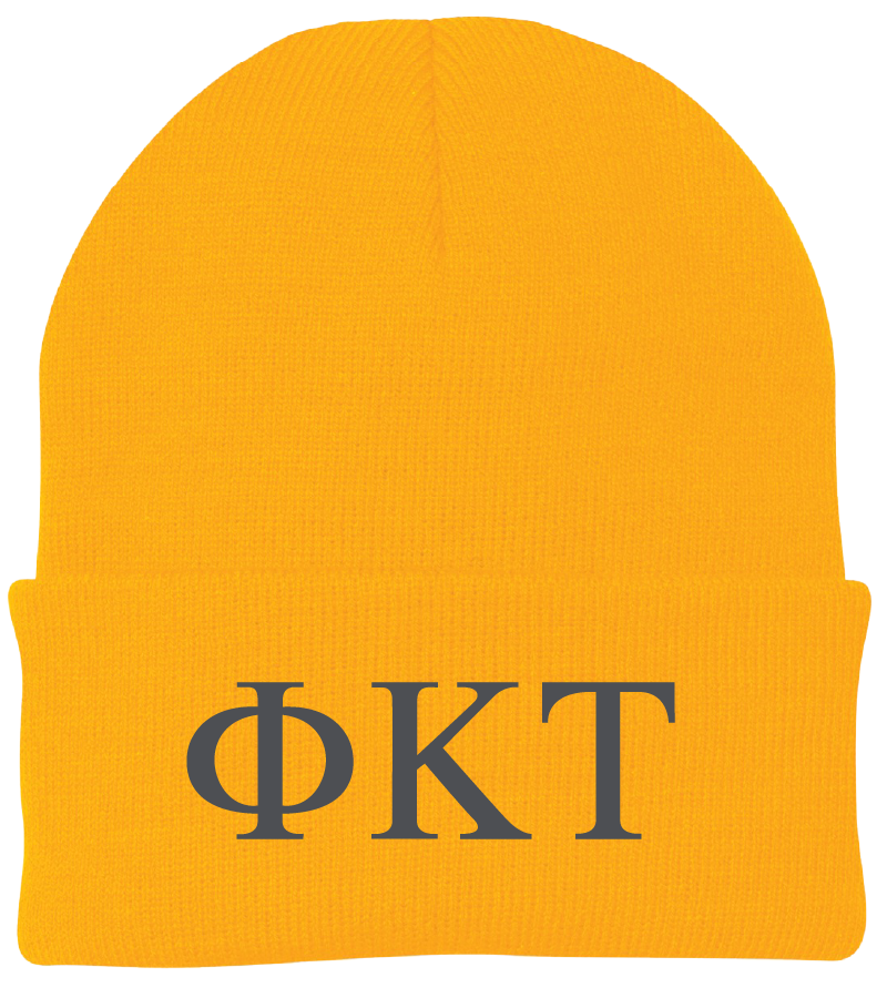 Phi Kappa Tau Lettered Beanies