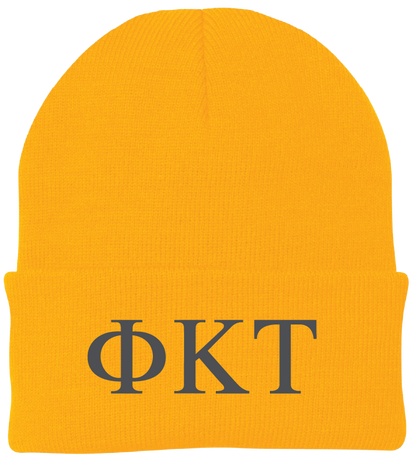 Phi Kappa Tau Lettered Beanies