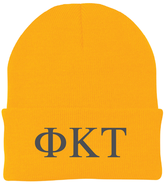 Phi Kappa Tau Lettered Beanies