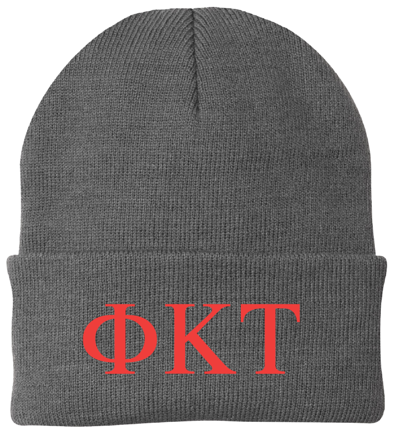 Phi Kappa Tau Lettered Beanies