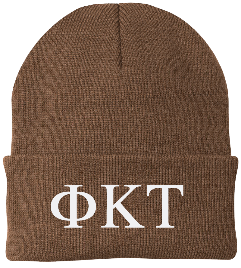 Phi Kappa Tau Lettered Beanies