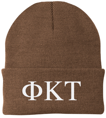 Phi Kappa Tau Lettered Beanies