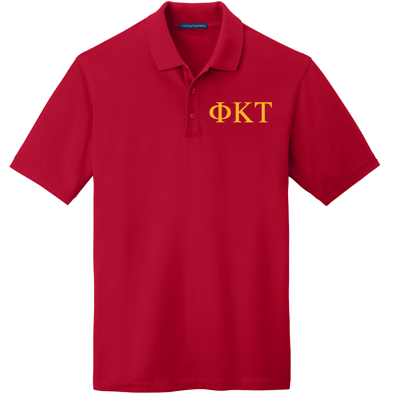 Phi Kappa Tau Men's Embroidered Polo Shirt