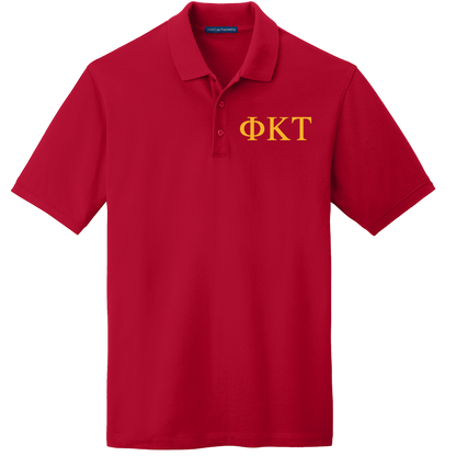 Phi Kappa Tau Men's Embroidered Polo Shirt