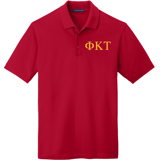 Phi Kappa Tau Men's Embroidered Polo Shirt
