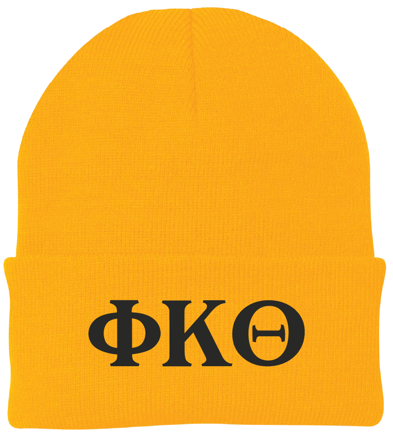 Phi Kappa Theta Lettered Beanies