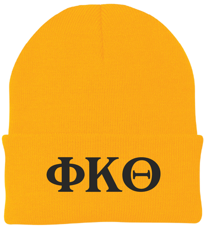 Phi Kappa Theta Lettered Beanies