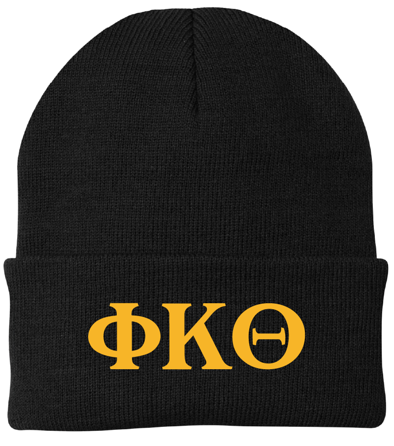 Phi Kappa Theta Lettered Beanies