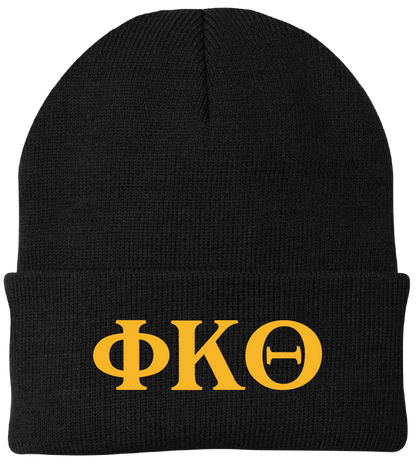 Phi Kappa Theta Lettered Beanies