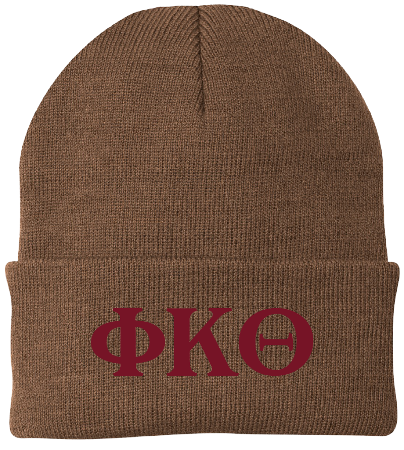 Phi Kappa Theta Lettered Beanies