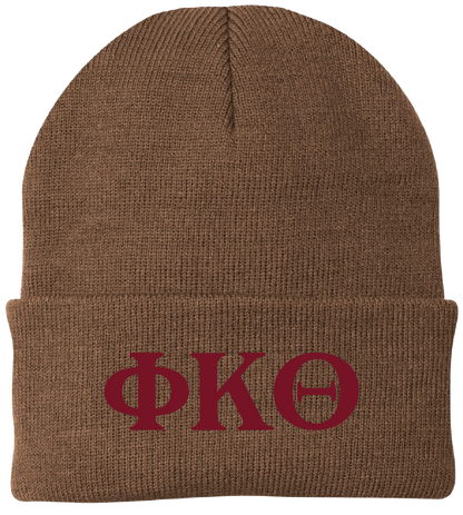 Phi Kappa Theta Lettered Beanies