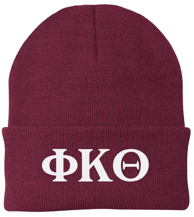 Phi Kappa Theta Lettered Beanies