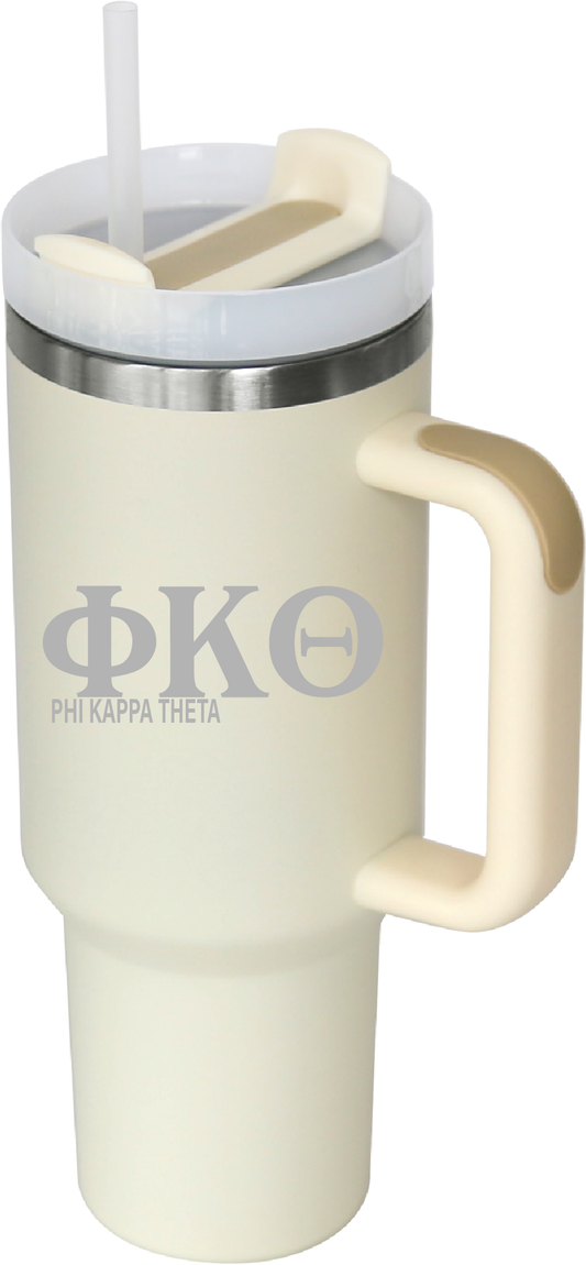 Phi Kappa Theta Lettered 40oz Tumblers