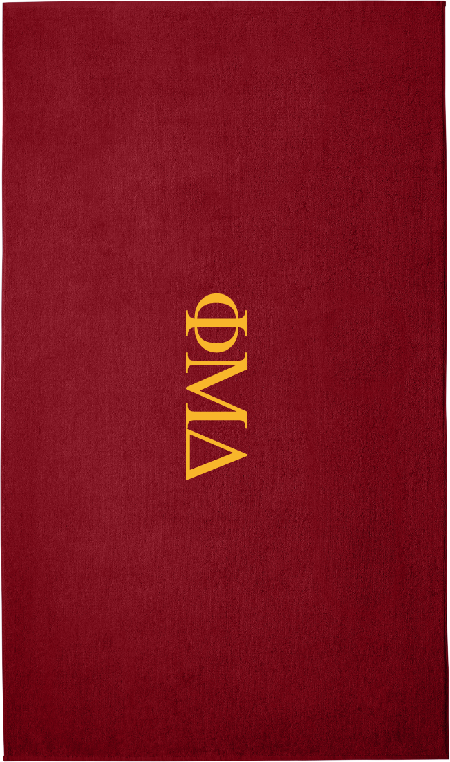 Phi Mu Delta  Lettered Beach Towels
