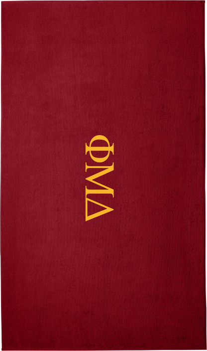 Phi Mu Delta  Lettered Beach Towels
