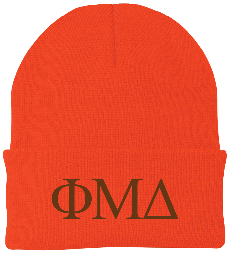 Phi Mu Delta Lettered Beanies