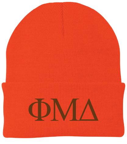 Phi Mu Delta Lettered Beanies