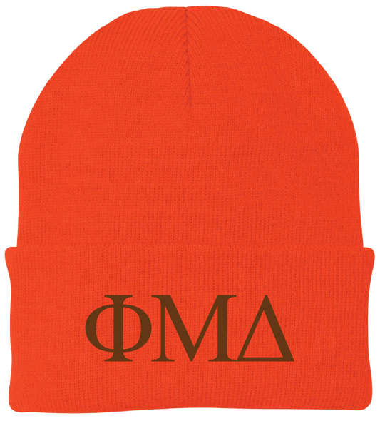 Phi Mu Delta Lettered Beanies