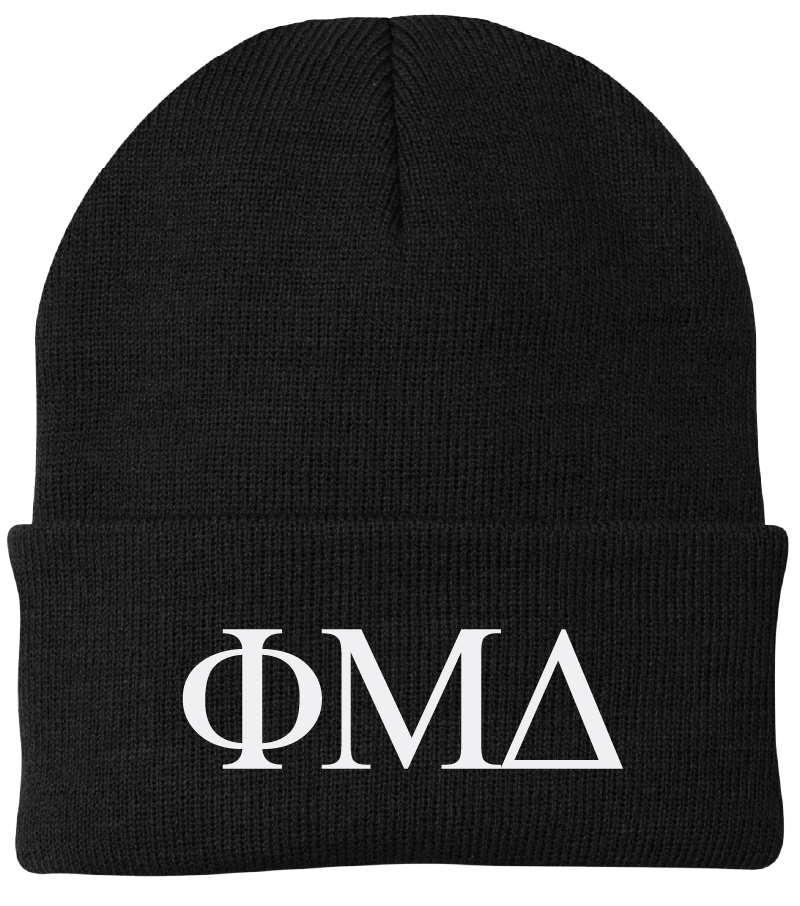 Phi Mu Delta Lettered Beanies