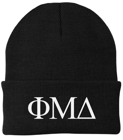 Phi Mu Delta Lettered Beanies