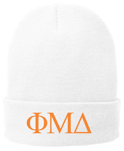 Phi Mu Delta Lettered Beanies