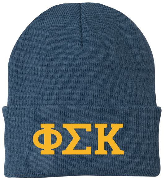 Phi Sigma Kappa Lettered Beanies